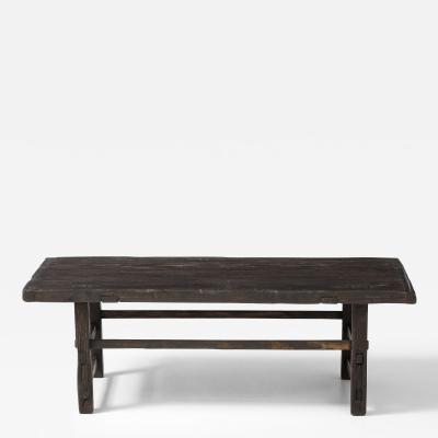 RECTANGULAR WEATHERED COFFEE TABLE