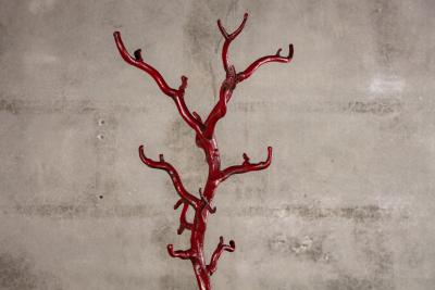 RED PAINTED CAST IRON TALON