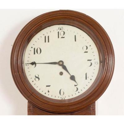 REGENCY MAHOGANY TAVERN CLOCK