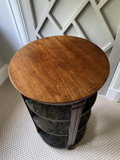 REGENCY PERIOD CIRCULAR LIBRARY BOOK TABLE