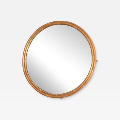 REGENCY SIMULATED GILTWOOD BAMBOO MIRROR