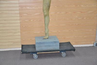 RICHARD HALLIER LARGE OUTDOOR BRONZE SCULPTURE