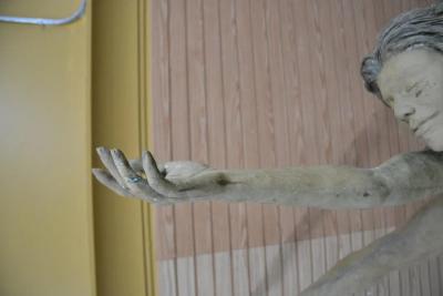 RICHARD HALLIER LARGE OUTDOOR BRONZE SCULPTURE