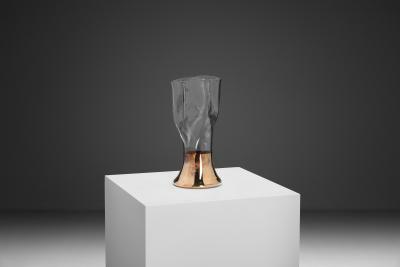 RICHARD MEITNER Sculptural Glass Vase by Richard Meitner The Netherlands 1989