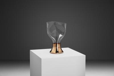 RICHARD MEITNER Sculptural Glass Vase by Richard Meitner The Netherlands 1989