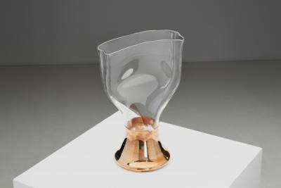 RICHARD MEITNER Sculptural Glass Vase by Richard Meitner The Netherlands 1989