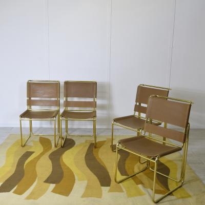 RIMA Gastone Rinaldi set of 4 chairs for Rima Company 1970s
