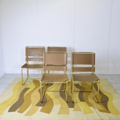 RIMA Gastone Rinaldi set of 4 chairs for Rima Company 1970s