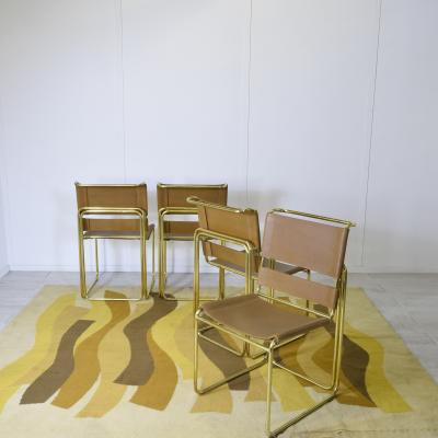 RIMA Gastone Rinaldi set of 4 chairs for Rima Company 1970s