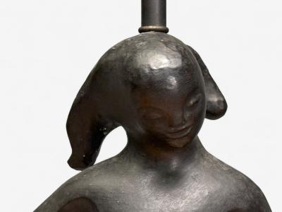 RIMA Rima Mid Century Modern Bronze Sculptural Table Lamps USA 1960s