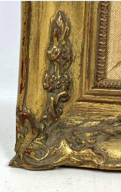 ROBERTA CHEVALIER MID CENTURY PARISIAN GIGI PORTRAIT IN LUSH GARDEN PAINTING SIGNED