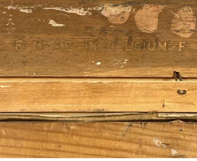 ROBERTA CHEVALIER MID CENTURY PARISIAN GIGI PORTRAIT IN LUSH GARDEN PAINTING SIGNED