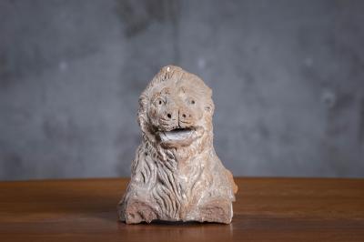 ROMAN TERRACOTTA SPOUT IN THE FORM OF A LION S TORSO
