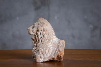 ROMAN TERRACOTTA SPOUT IN THE FORM OF A LION S TORSO