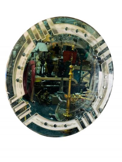 ROUND ART DECO GEOMETRIC DESIGN MIRROR