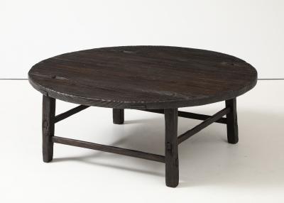 ROUND WEATHERED COFFEE TABLE