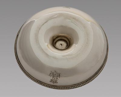 ROYAL SILVER A Pair of George III Silver Traveling Chambersticks 1778