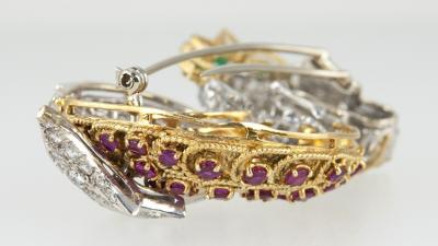 RUBY DIAMOND DRAGON BROOCH