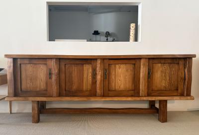 RUSTIC OAK CASE PIECE