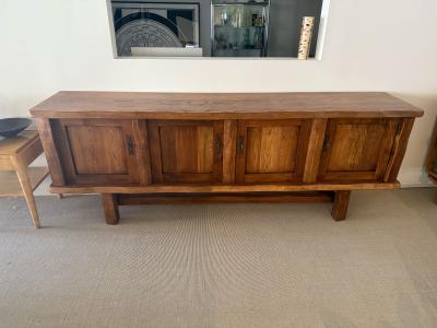 RUSTIC OAK CASE PIECE