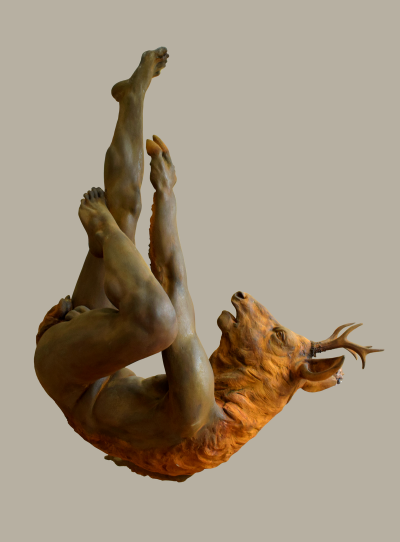 Radu Panait Falling Contemporary Sculpture by Radu Panait