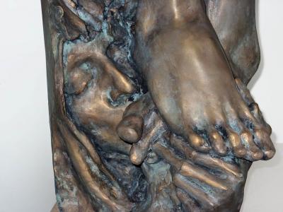 Radu Panait The Last Kiss Contemporary Sculpture by Radu Panait