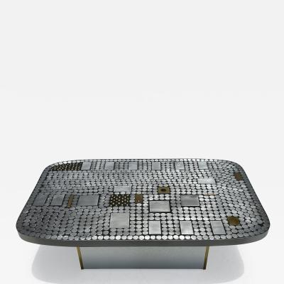 Raf Verjans Mosaic Aluminum Coffee Table by Raf Verjans