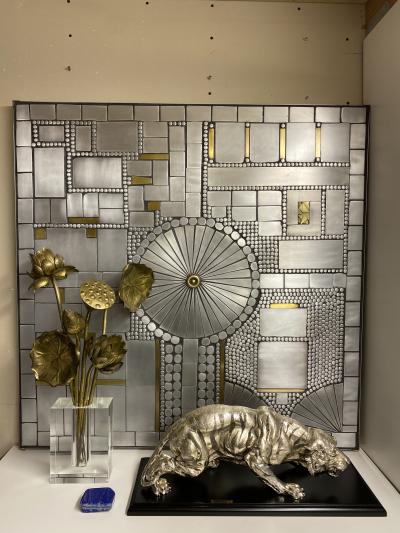 Raf Verjans Raf Verjans Brutalist Mosaic Wall Sculpture