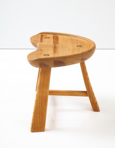 Ragnvald Krogen s Norwegian Pine Stool Krogen s M bler Ca 1950s