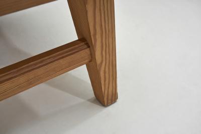 Ragnvald Krogen s Pair of Stools by Krogen s with Sheepskin Seats Norway 20th Century