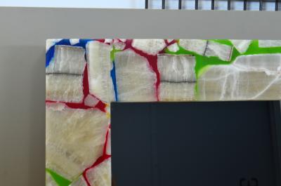 Rainbow Mirror with Onyx Frame