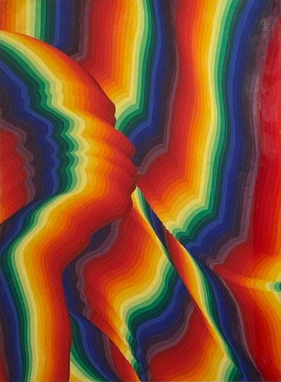 Rainbow Night 7 by Ay O Japan Circa 1970