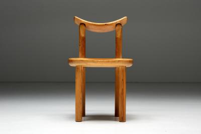 Rainer Daumiller Pine Dining Chairs by Rainer Daumiller For Hirtshals Savvaerk Denmark 1970s