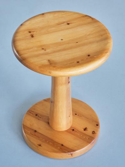 Rainer Daumiller Rainer Daumiller Stool Side Table in Pine Hirtshals Savv rk Denmark 1970s