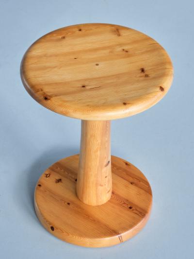 Rainer Daumiller Rainer Daumiller Stool Side Table in Pine Hirtshals Savv rk Denmark 1970s