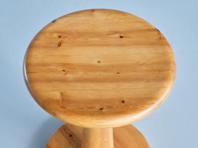 Rainer Daumiller Rainer Daumiller Stool Side Table in Pine Hirtshals Savv rk Denmark 1970s