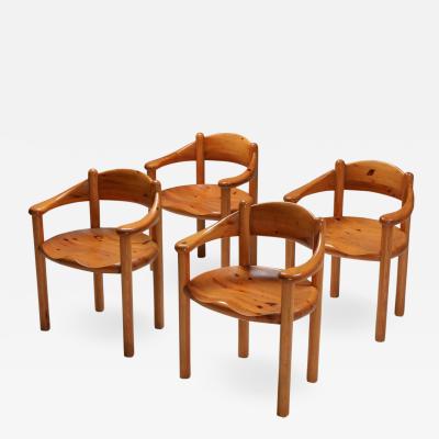 Rainer Daumiller Rainer Daumiller pine armchairs 1970s