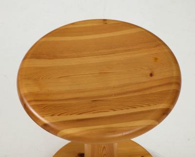 Rainer Daumiller Two Rainer Daumiller Pine Stools Circa 1970s