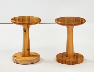 Rainer Daumiller Two Rainer Daumiller Pine Stools Circa 1970s