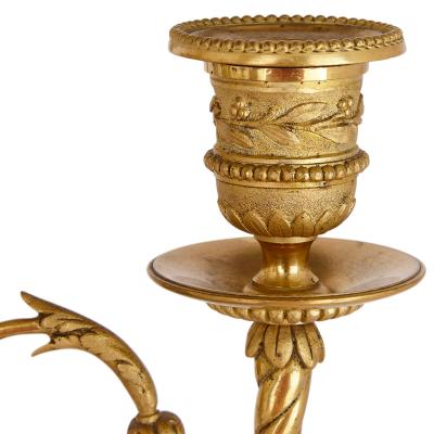 Raingo Fr res Large gilt patinated bronze and marble clock set by Raingo Fr res