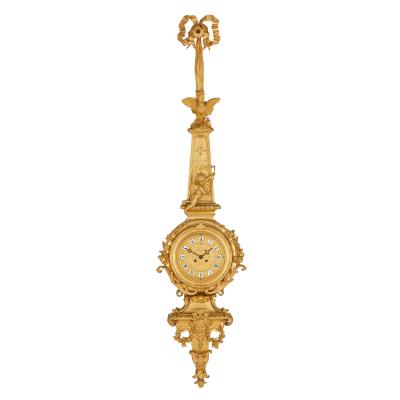 Raingo Fr res Napoleon III period gilt bronze clock and barometer attributed to Raingo Fr res