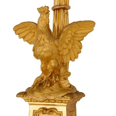 Raingo Fr res Napoleon III period gilt bronze clock and barometer attributed to Raingo Fr res