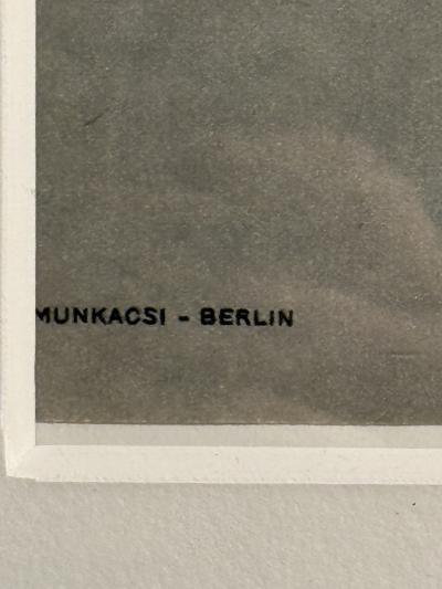 Rainy Street Berlin Vintage Heliogravure by Martin Munk csi 1936