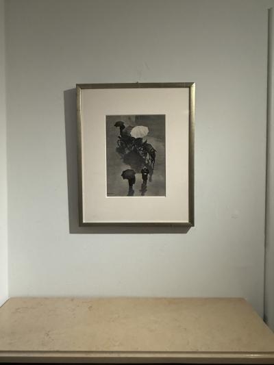 Rainy Street Berlin Vintage Heliogravure by Martin Munk csi 1936