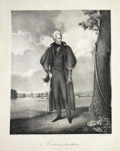 Ralph Eleaser Whiteside Earl RALPH E W EARL AFTER LITHOGRAPH BY BUFFORD ANDREW JACKSON AT THE HERMITAGE
