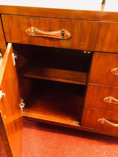 Ralph Lauren Ralph Lauren Modern Hollywood Double Chest Mahogany with Leather Pulls