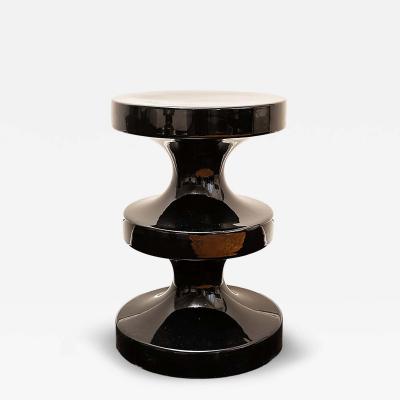 Ralph Pucci Ralph Pucci International India Mahdavi Bishop Stool Side Table in Black