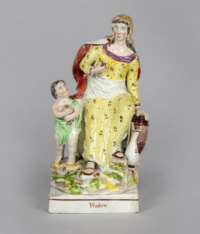 Ralph Wood Staffordshire Pearlware Figure of the Widow