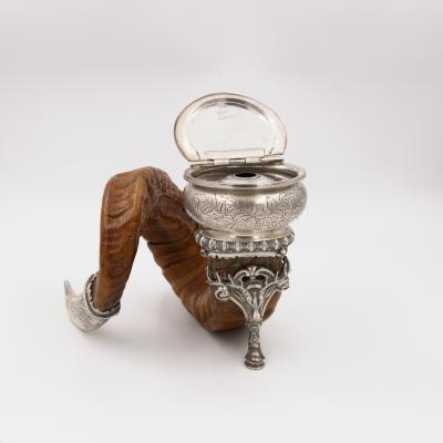 Ram s Horn Snuff Mull Scottish Circa 1890