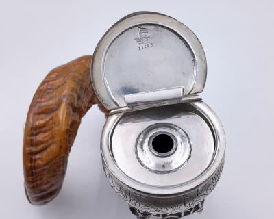 Ram s Horn Snuff Mull Scottish Circa 1890
